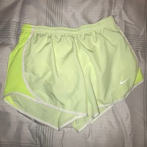 Neon Green Shorts Nike (Girls)